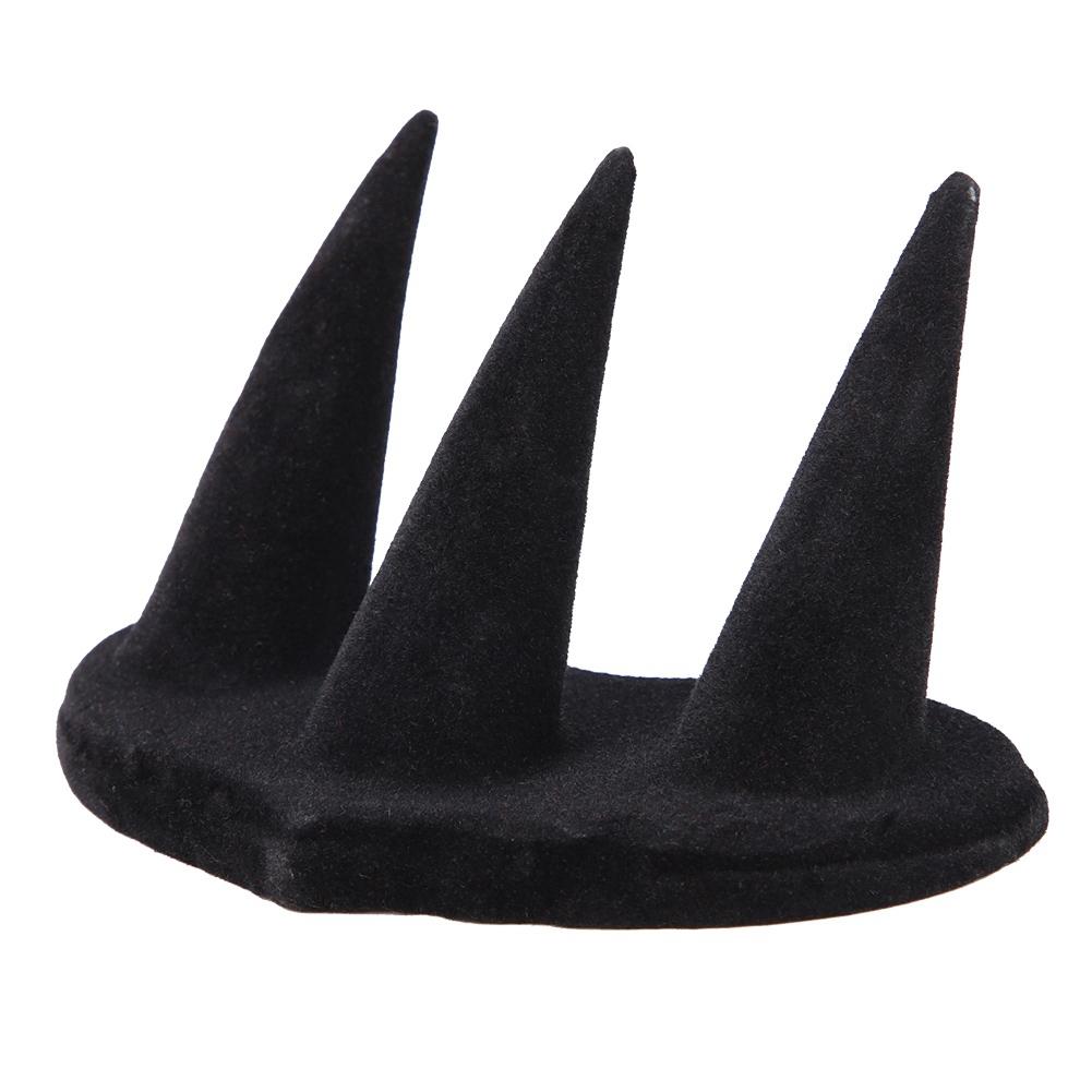 Black Velet Finger Display Ring Holder Showcase Stand Jewelry Rings Organizer (3 Fingers)
Black Velet Finger Display Ring Holder Showcase Stand Jewelry Rings Organizer (3 Fingers)