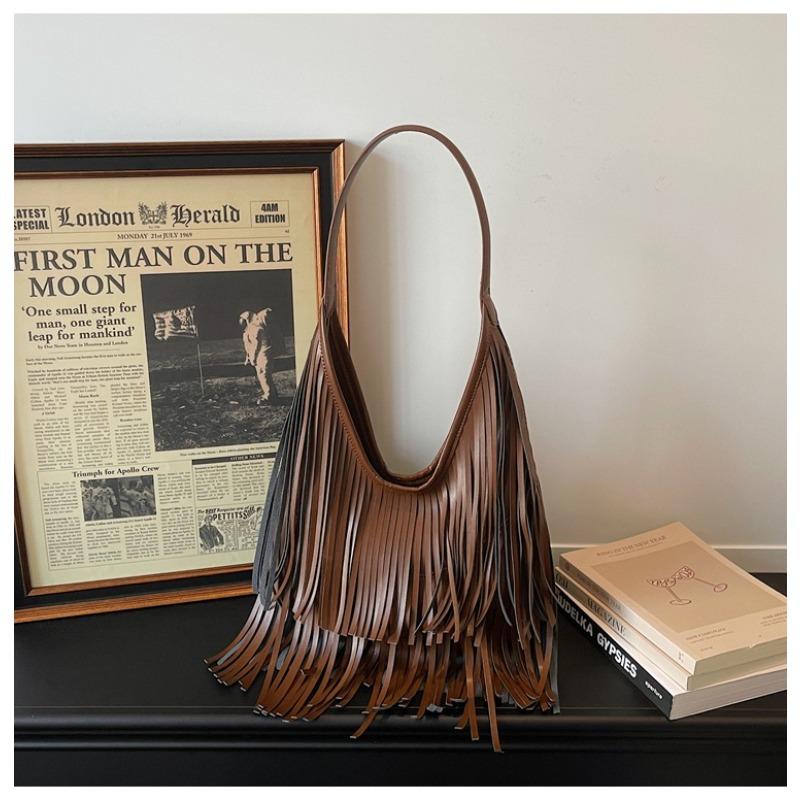 Single-shoulder Bag - Large Capacity Fringed Commuter Bag - Fashionable and Trendy Handbag for Carrying on The Arm кавовий
Single-shoulder Bag - Large Capacity Fringed Commuter Bag - Fashionable and Trendy Handbag for Carrying on The Arm кавовий