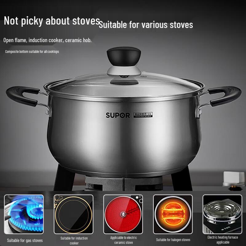 Supor 304 Stainless Steel Multi-Purpose Pot
Supor 304 Stainless Steel Multi-Purpose Pot