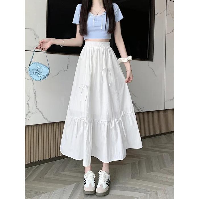 New summer gentle wind bow splicing sweet skirt small cake medium dress S
New summer gentle wind bow splicing sweet skirt small cake medium dress S