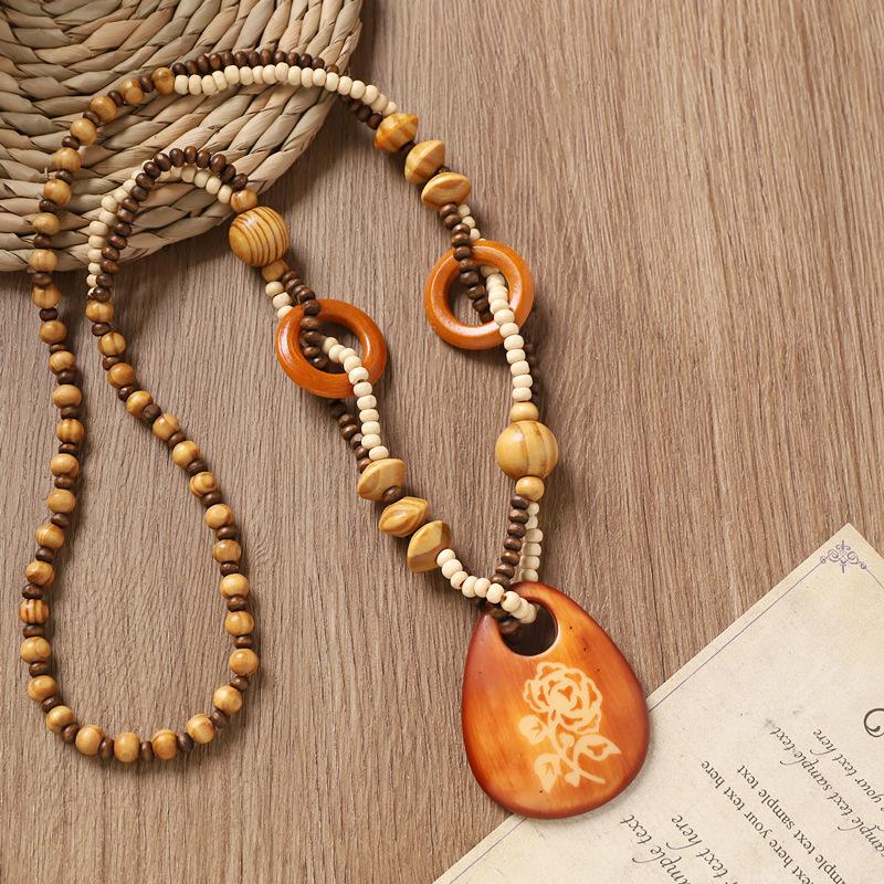 Деревянное ожерелье из бусин, ретро, литературное, длинная цепочка для свитера, женское, богемное, аксессуары из хлопка и льна, кулон
Деревянное ожерелье из бусин, ретро, литературное, длинная цепочка для свитера, женское, богемное, аксессуары из хлопка и льна, кулон