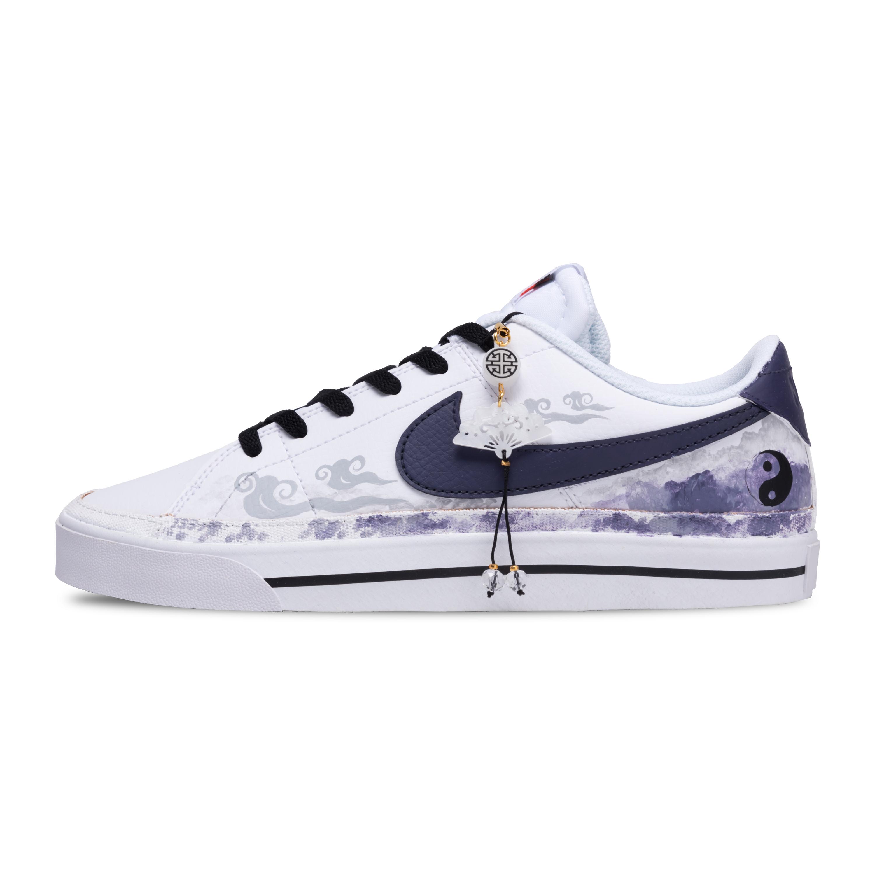 Nike Court Legacy Tai Chi Ink Wash Coverage Anti Slip And Wear Resistant Low Top Skateboard Shoes Men s White Purple DH3162-100(Team1068-) 45
Nike Court Legacy Tai Chi Ink Wash Coverage Anti Slip And Wear Resistant Low Top Skateboard Shoes Men s White Purple DH3162-100(Team1068-) 45