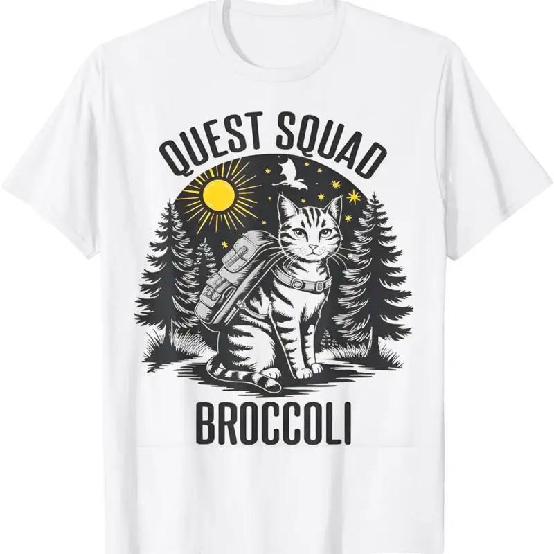 Quest Squad Broccoli Funny Cat Hiking Graphic T Shirt Unisex Cotton Casual Trip Tee S
Quest Squad Broccoli Funny Cat Hiking Graphic T Shirt Unisex Cotton Casual Trip Tee S