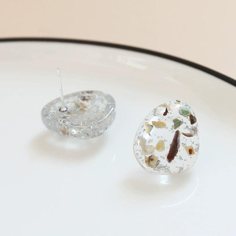 Resin Water Droplets Transparent Goldleaf Stud Earring for Women Korean Temperament Geometry Zircon Christmas Girlfriend Gift
Resin Water Droplets Transparent Goldleaf Stud Earring for Women Korean Temperament Geometry Zircon Christmas Girlfriend Gift