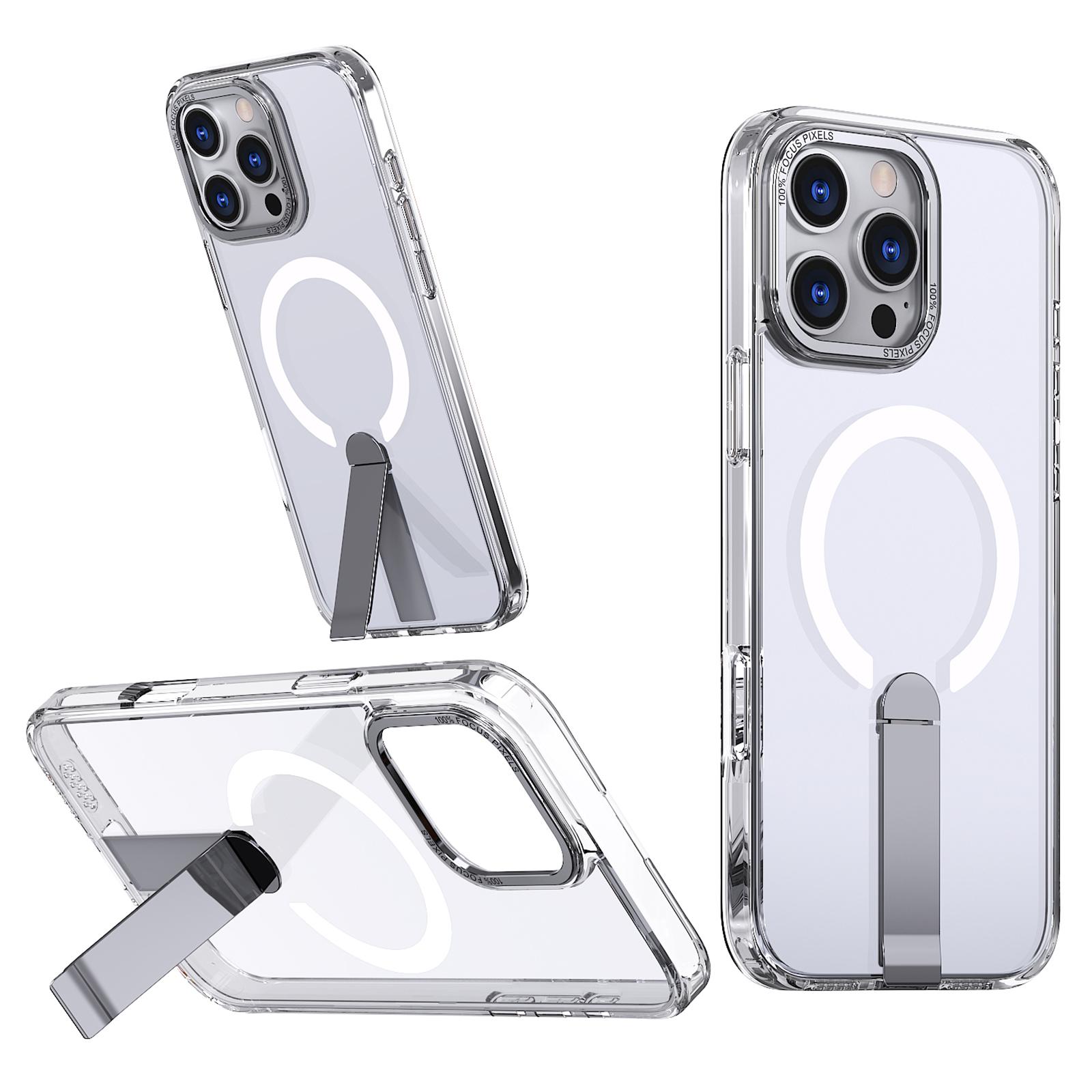 For iPhone 16 Pro Case Compatible with MagSafe Kickstand TPU+Acrylic Phone Cover Transparent
For iPhone 16 Pro Case Compatible with MagSafe Kickstand TPU+Acrylic Phone Cover Transparent