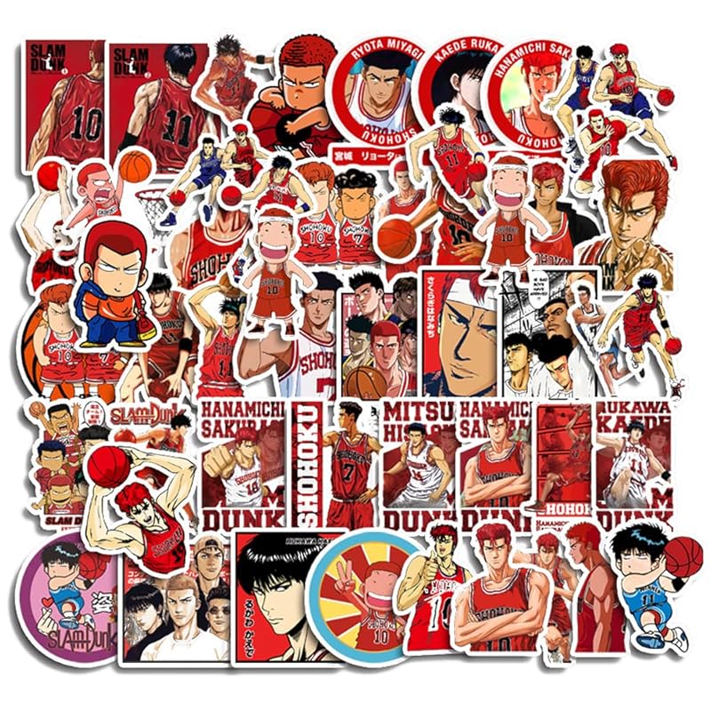 KRGNPLE 50 pieces slam dunk waterproof seal paper notebook bike suitcase sticker helmet notes computer waterproof cute graffiti sticker
KRGNPLE 50 pieces slam dunk waterproof seal paper notebook bike suitcase sticker helmet notes computer waterproof cute graffiti sticker
