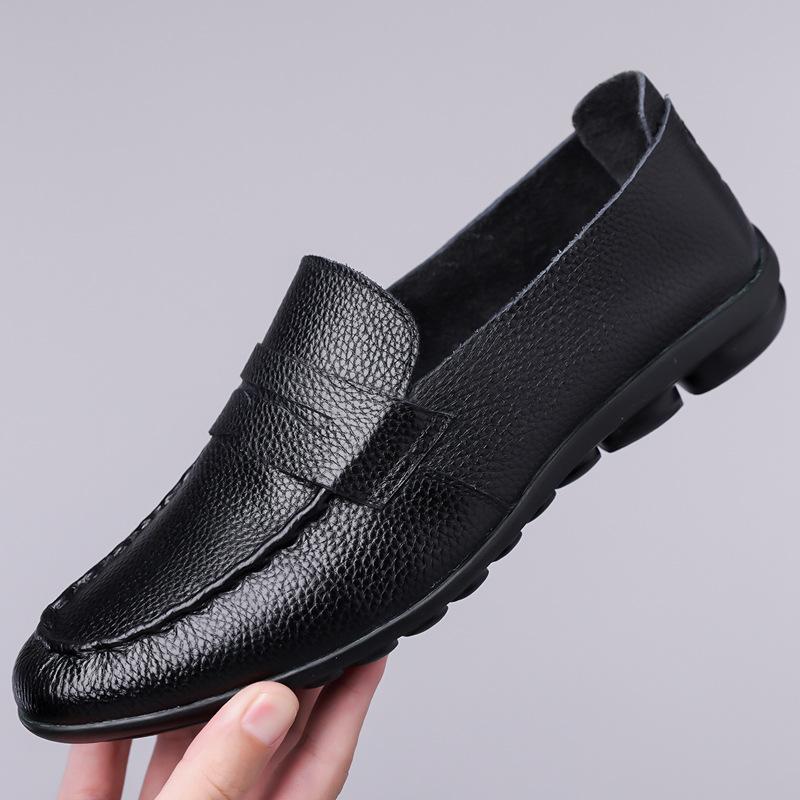Doudou shoes men s genuine leather Korean version versatile men s leather shoes breathable one-pedal casual lazy shoes 38
Doudou shoes men s genuine leather Korean version versatile men s leather shoes breathable one-pedal casual lazy shoes 38