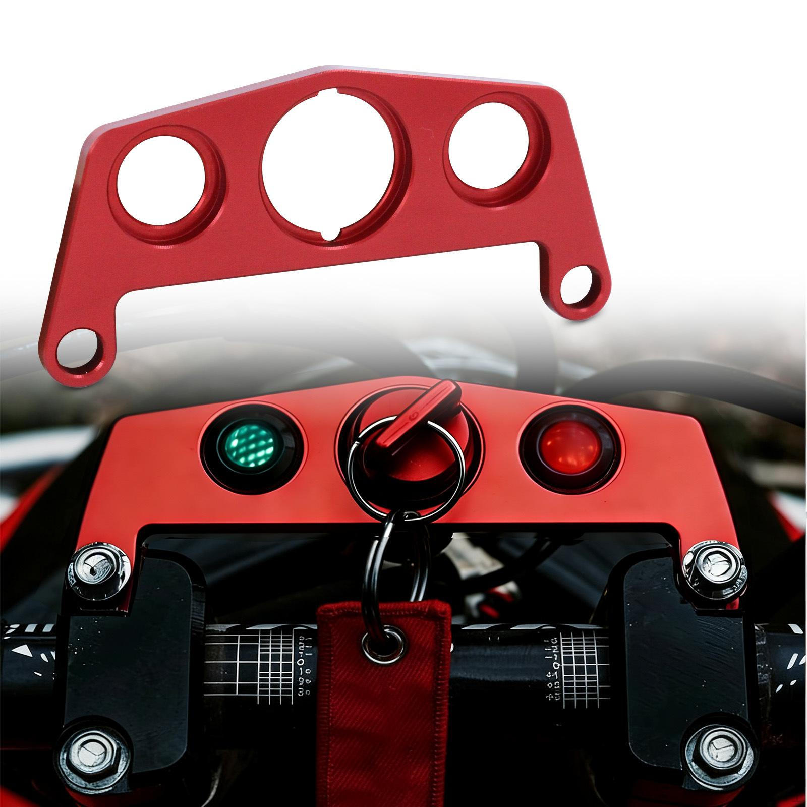 Aluminum Alloy Key Switch and Indicator Light Mount Replace for TRX450R Motorbike Accessory червоний
Aluminum Alloy Key Switch and Indicator Light Mount Replace for TRX450R Motorbike Accessory червоний