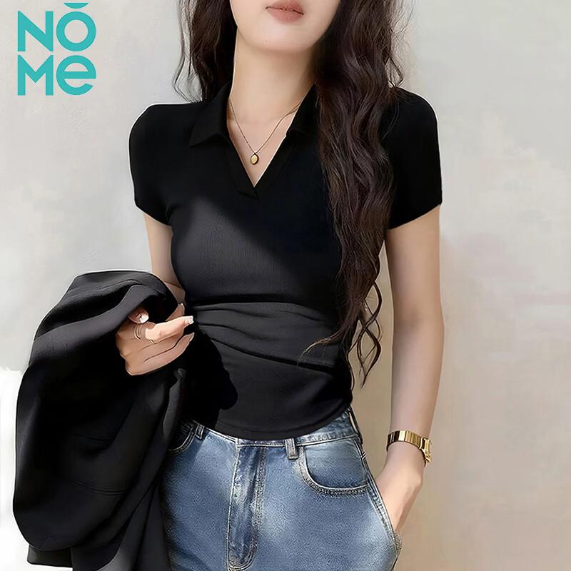 NOM Women s Polo V-Neck Slim Fit Short Sleeve T-Shirt L
NOM Women s Polo V-Neck Slim Fit Short Sleeve T-Shirt L