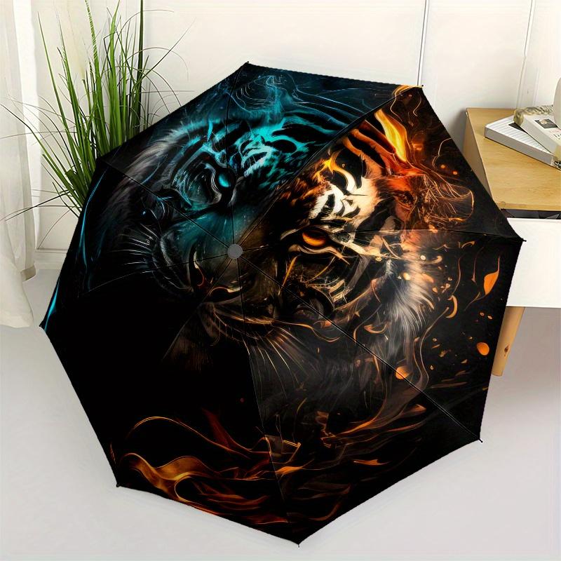 Flame & Ice Tiger: Unique Artistic Wall Decor Umbrella, Portable 3 Fold Compact Umbrella for Men & Women,S116
Flame & Ice Tiger: Unique Artistic Wall Decor Umbrella, Portable 3 Fold Compact Umbrella for Men & Women,S116