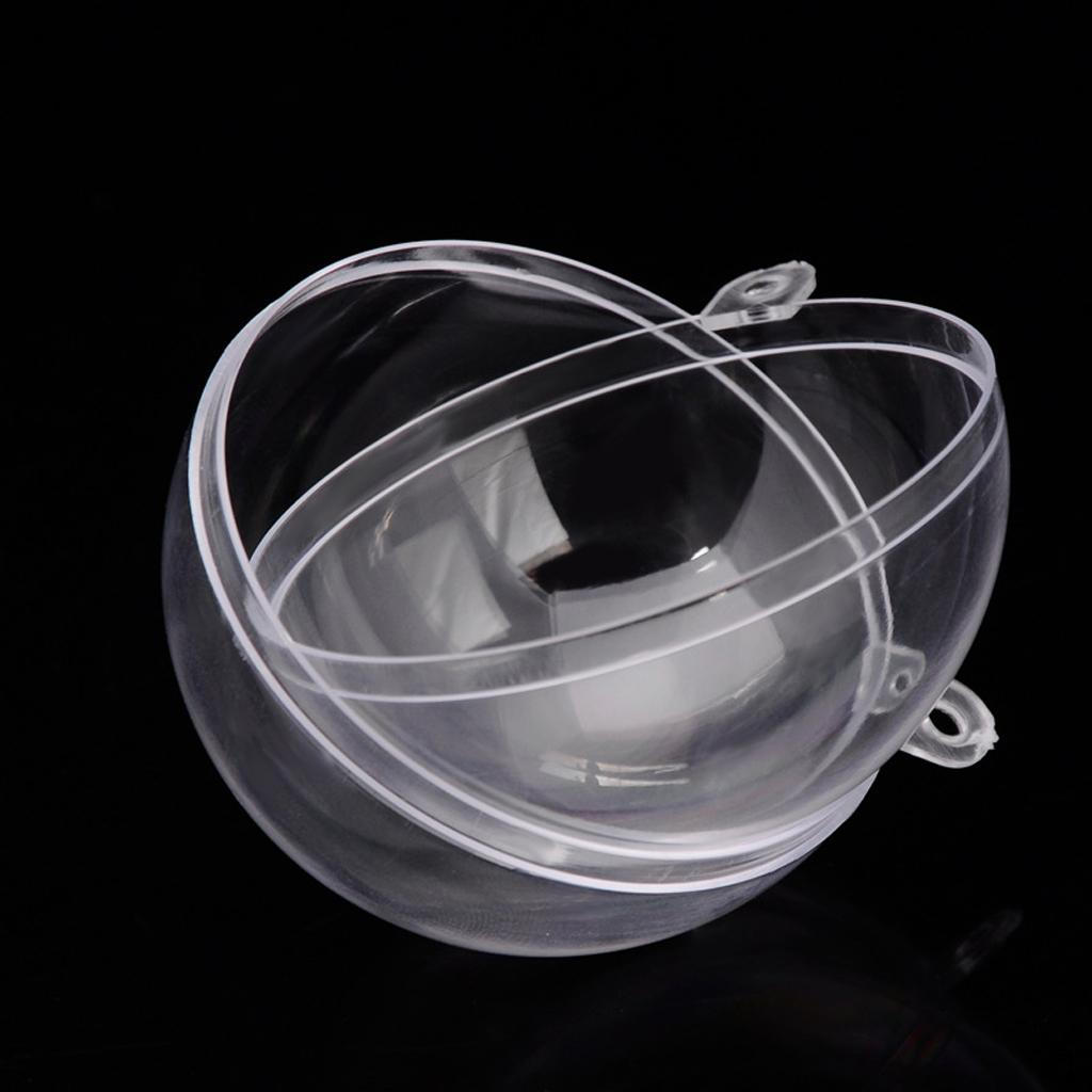 10pcs Clear Plastic Balls Sphere 2 Parts Christmas Bauble Birthday Wedding Decor - 60mm
10pcs Clear Plastic Balls Sphere 2 Parts Christmas Bauble Birthday Wedding Decor - 60mm