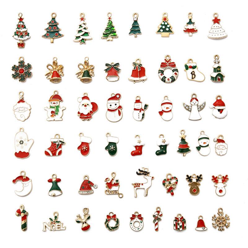 Christmas Style Alloy Drop Oil Pendants: DIY Charms & Mixed Ornaments 10 pcs/pack
Christmas Style Alloy Drop Oil Pendants: DIY Charms & Mixed Ornaments 10 pcs/pack