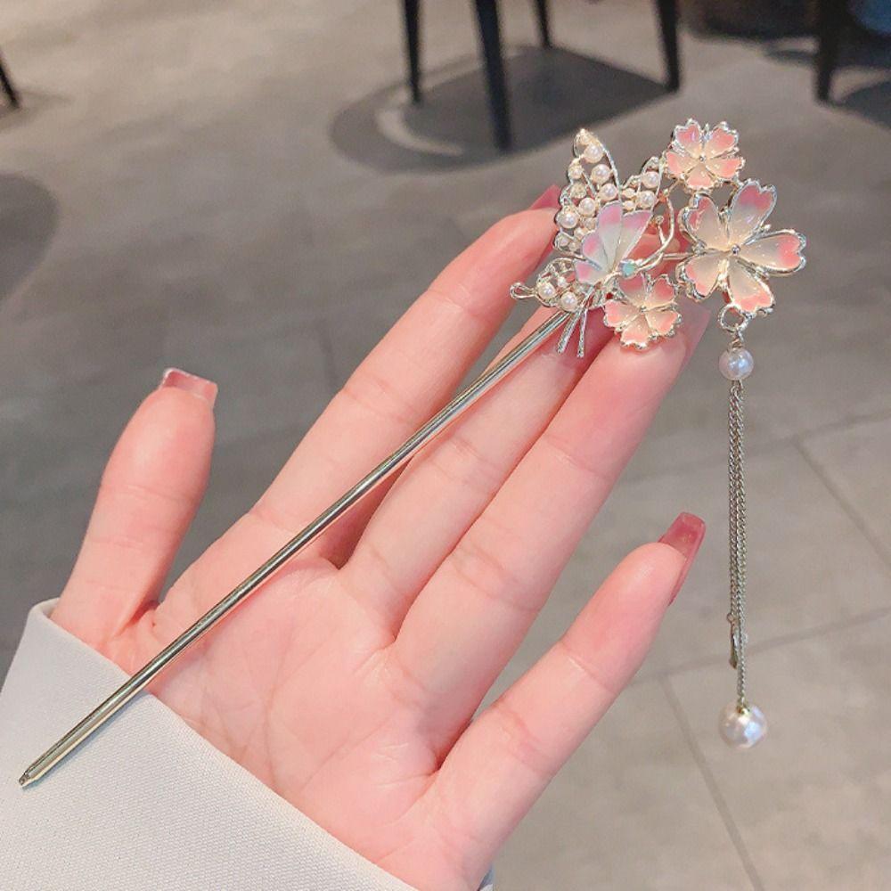 Vintage Flower Hairpin Romantic Hair Clips Creative Hanfu Headwear For Women Girls рожевий
Vintage Flower Hairpin Romantic Hair Clips Creative Hanfu Headwear For Women Girls рожевий