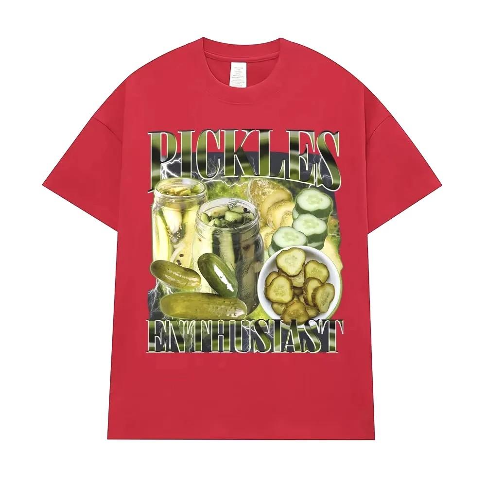 Pickles Enthusiast Graphic TShirt Vintage Food Print Short Sleeve Casual Cotton Tee for Men S
Pickles Enthusiast Graphic TShirt Vintage Food Print Short Sleeve Casual Cotton Tee for Men S