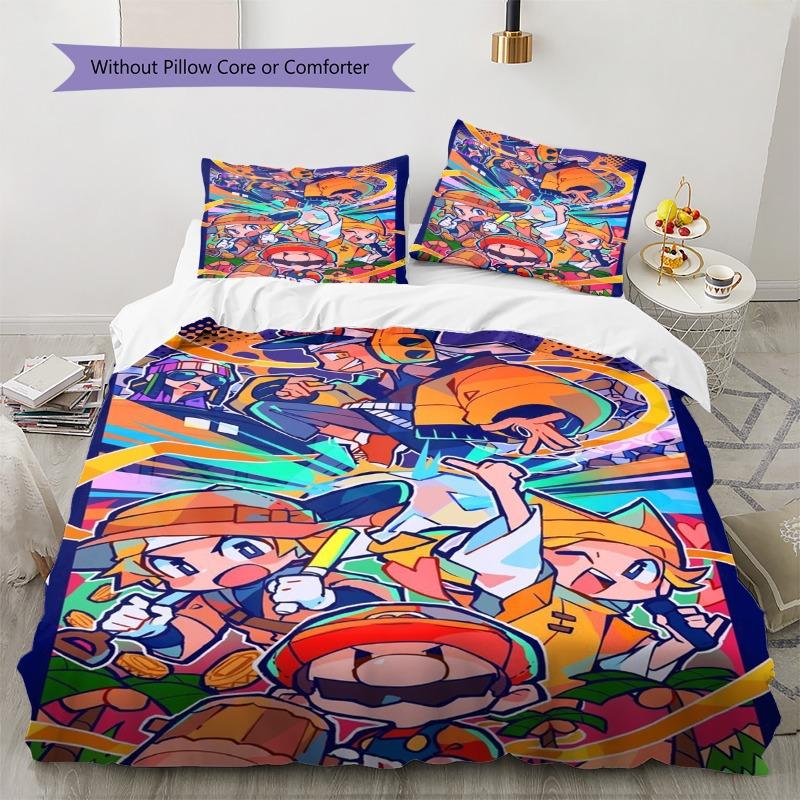 Colorful Cartoon Street Art 3Pcs Bedding Set, Duvet Cover with 2 Pillowcases, No Core 135x200cm
Colorful Cartoon Street Art 3Pcs Bedding Set, Duvet Cover with 2 Pillowcases, No Core 135x200cm