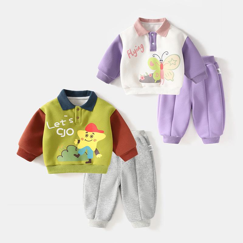 Spring & Autumn Baby Set: Boys Sweatshirt, Girls Top, and Pants - Kids Sports Clothing. Size 100 фіолетовий
Spring & Autumn Baby Set: Boys Sweatshirt, Girls Top, and Pants - Kids Sports Clothing. Size 100 фіолетовий