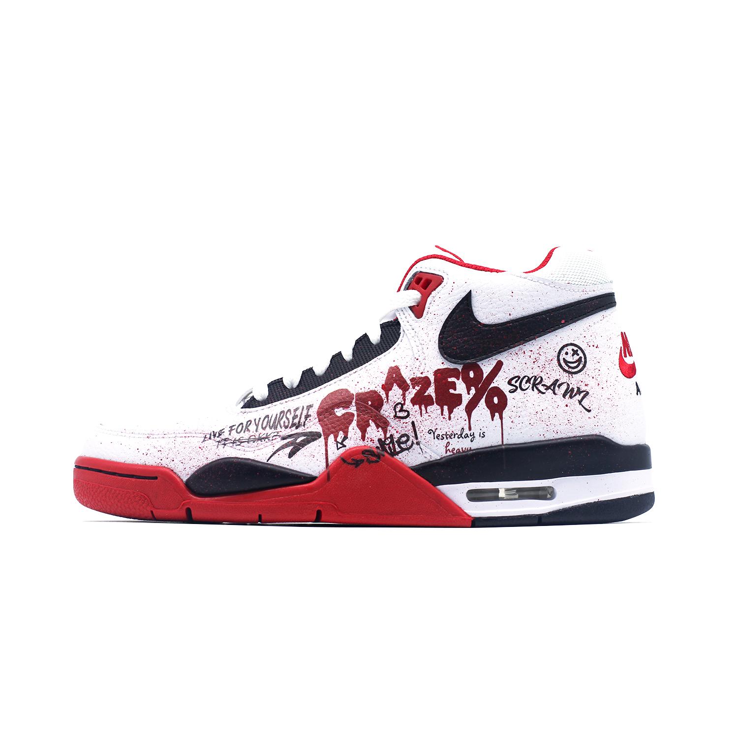 Nike Flight Legacy Vintage Basketball Shoes Unisex High top White/Red/Black BQ4212-100(Team140-craze) 40
Nike Flight Legacy Vintage Basketball Shoes Unisex High top White/Red/Black BQ4212-100(Team140-craze) 40
