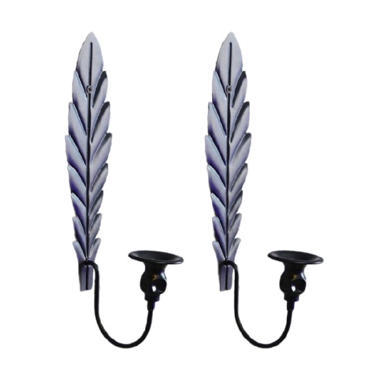 Set Of 2 Wall Candle Holders, Candlestick Leaf Pattern Candleholder For Unique Touch Home Decoration
Set Of 2 Wall Candle Holders, Candlestick Leaf Pattern Candleholder For Unique Touch Home Decoration