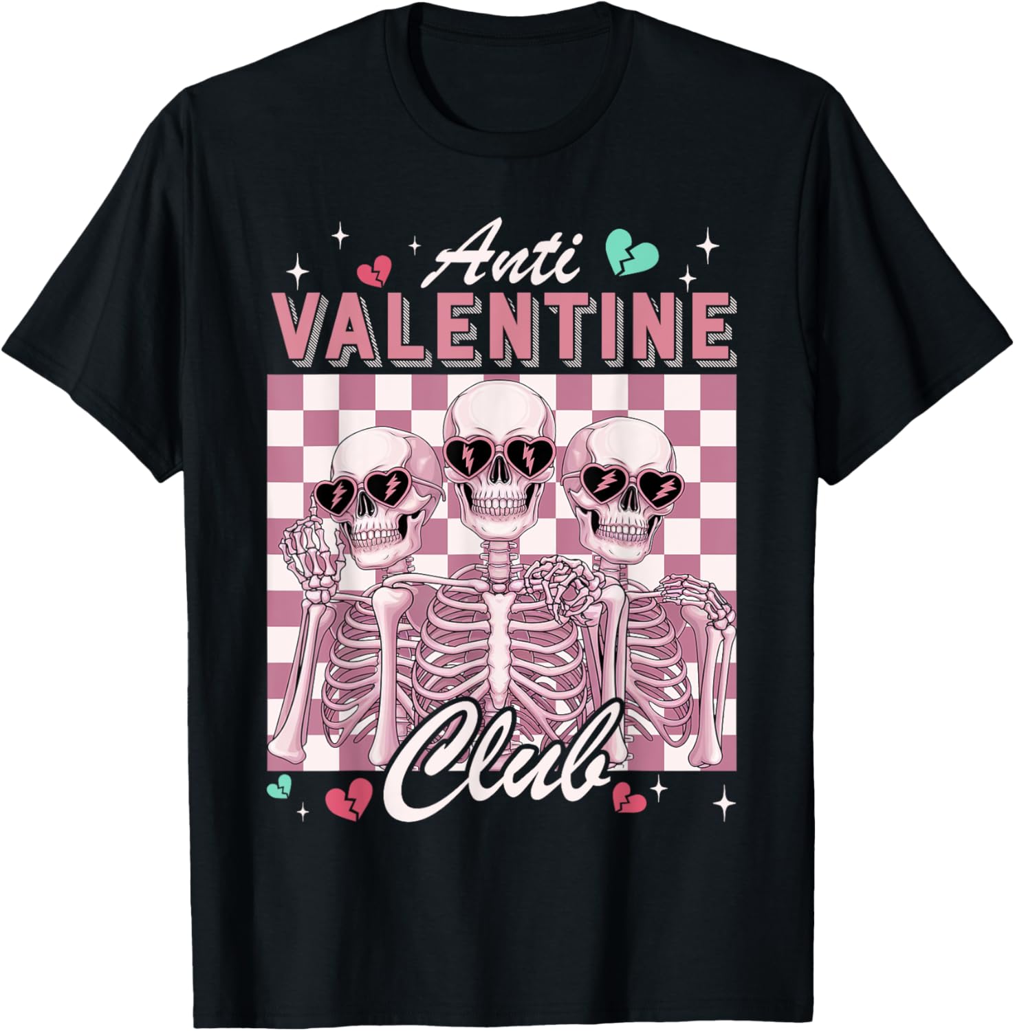 Anti Valentine Club Skeletons Graphic Tee Funny Single Day Casual Crewneck T-Shirt for Men Women 5XL різнокольоровий
Anti Valentine Club Skeletons Graphic Tee Funny Single Day Casual Crewneck T-Shirt for Men Women 5XL різнокольоровий