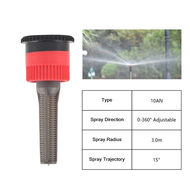 1Pc 360 Degree Adjustable Swivel Diffuser Nozzle Garden Lawn Pop Up Sprinkler 1/2 Female Thread Connection
1Pc 360 Degree Adjustable Swivel Diffuser Nozzle Garden Lawn Pop Up Sprinkler 1/2 Female Thread Connection