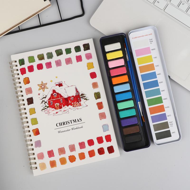 12 Colors Watercolor Paint Set Portable Water Color Book For Beginner Art Crafts Painting Supplies Diy Painting Project A10
12 Colors Watercolor Paint Set Portable Water Color Book For Beginner Art Crafts Painting Supplies Diy Painting Project A10
