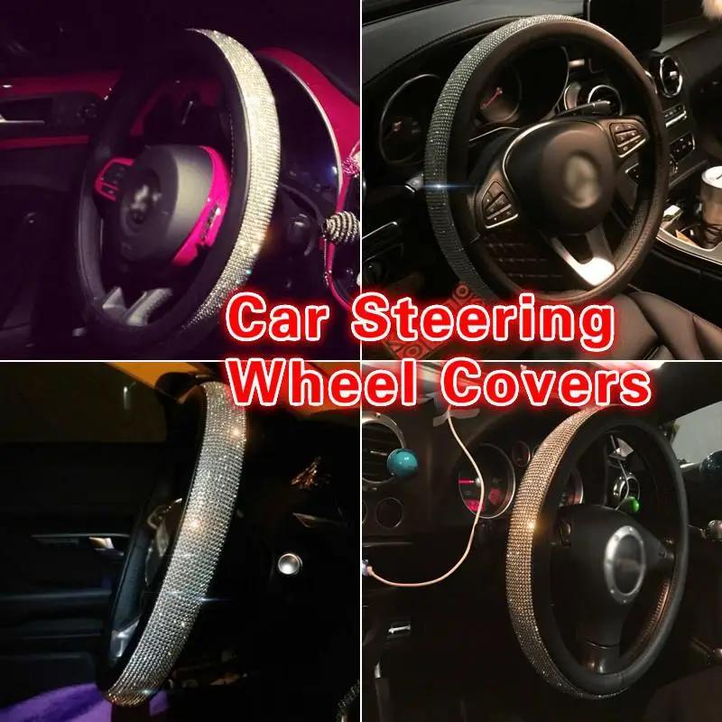 Fashion Shiny Rhinestone Diamond Car Steering Wheel Covers Lady Four Seasons Universal Cute Anti-sli Car Accessories Interior бежевий
Fashion Shiny Rhinestone Diamond Car Steering Wheel Covers Lady Four Seasons Universal Cute Anti-sli Car Accessories Interior бежевий