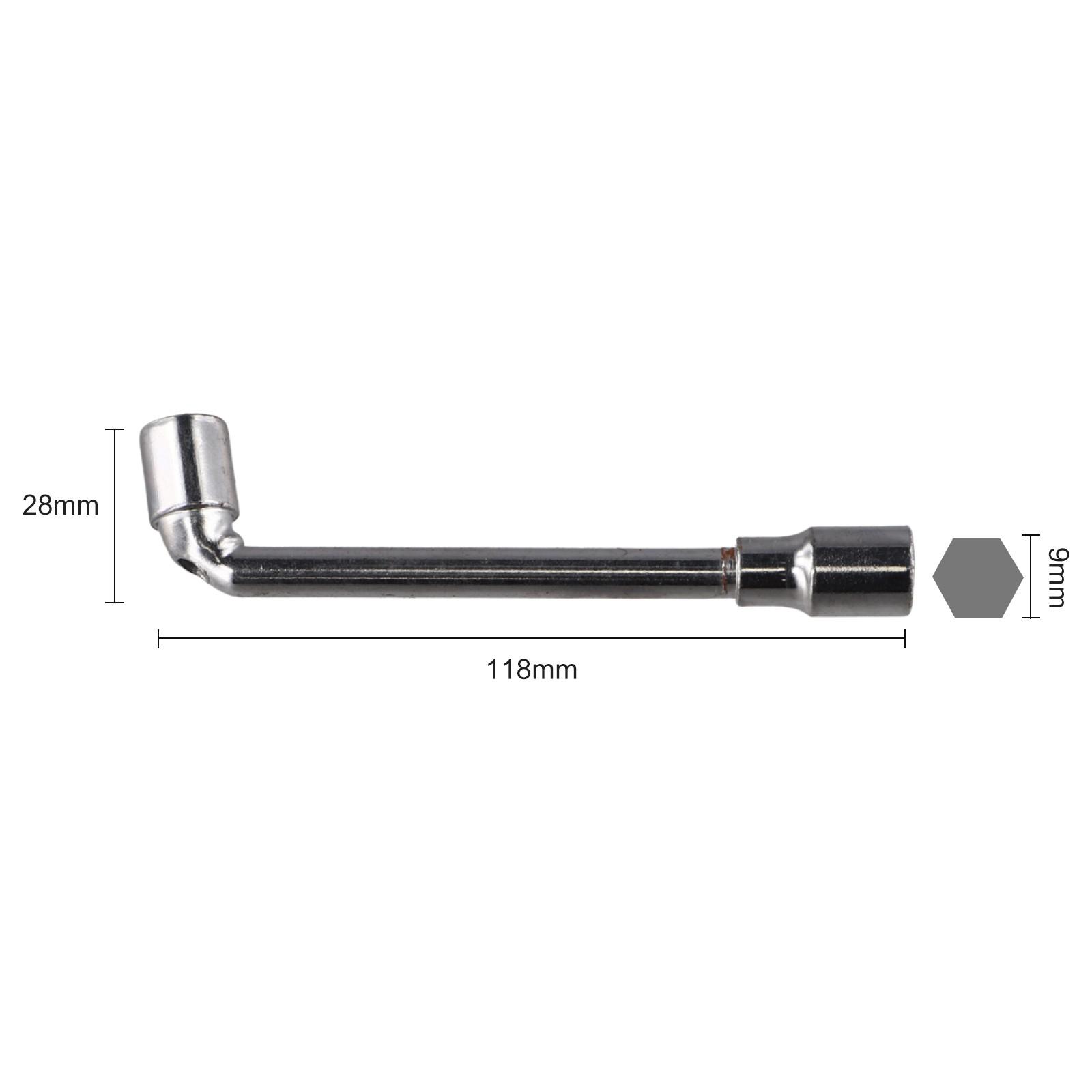 Bent Perforation Design Auto Repair Tools L-Shaped Elbow Wrench Socket Wrench 9mm
Bent Perforation Design Auto Repair Tools L-Shaped Elbow Wrench Socket Wrench 9mm