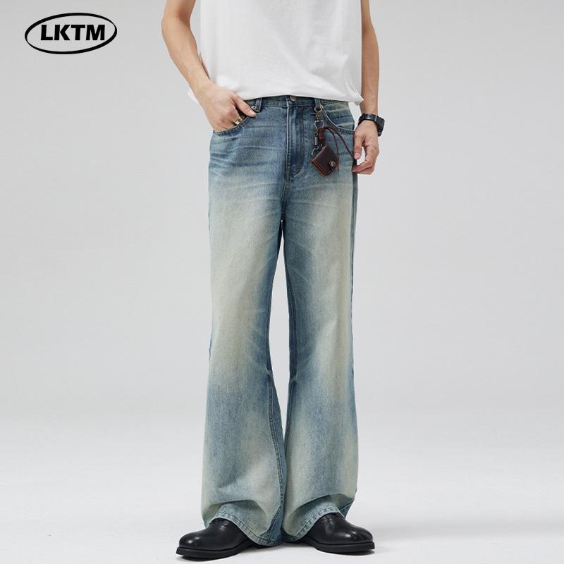 LKTM Men s Washed Distressed Blue Gradient 517 Fit Jeans with Cat Whiskers and Scratch Design L (120-135 jin)
LKTM Men s Washed Distressed Blue Gradient 517 Fit Jeans with Cat Whiskers and Scratch Design L (120-135 jin)