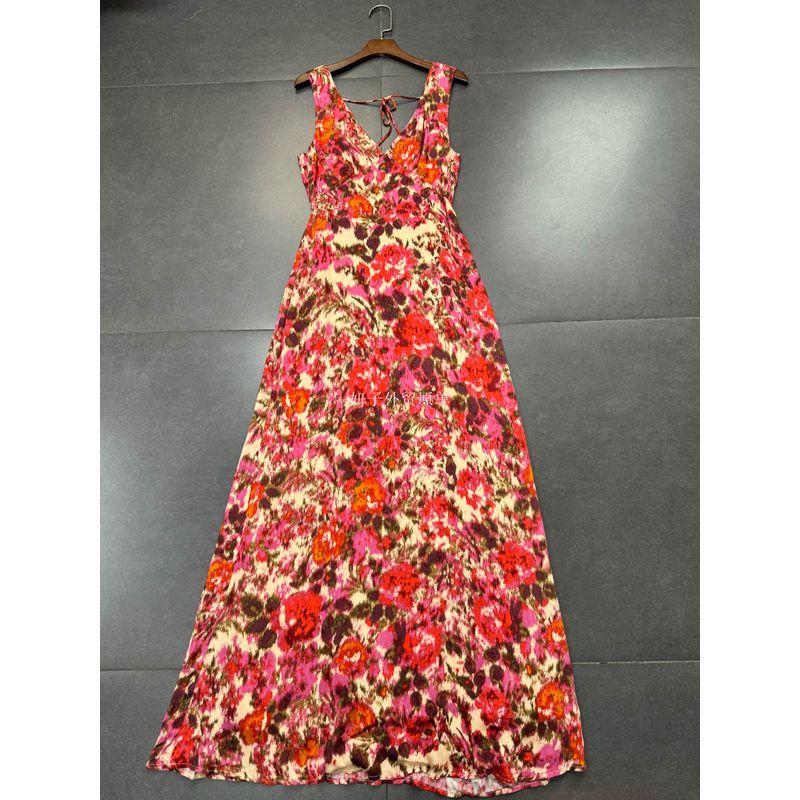 Export Simple Original Olivaceou * Front and Back V-neck French Style Silm Sheath Sleeveless Vest Dress Long Dress for Women Dark Red Art Print S
Export Simple Original Olivaceou * Front and Back V-neck French Style Silm Sheath Sleeveless Vest Dress Long Dress for Women Dark Red Art Print S