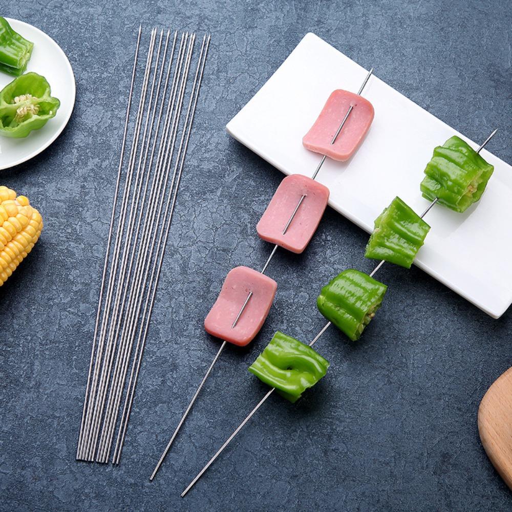 100Pcs/Box Reusable Flat Grilled Tag Durable BBQ Needle Stick Stainless Steel Grilled Tag Cooking Round
100Pcs/Box Reusable Flat Grilled Tag Durable BBQ Needle Stick Stainless Steel Grilled Tag Cooking Round