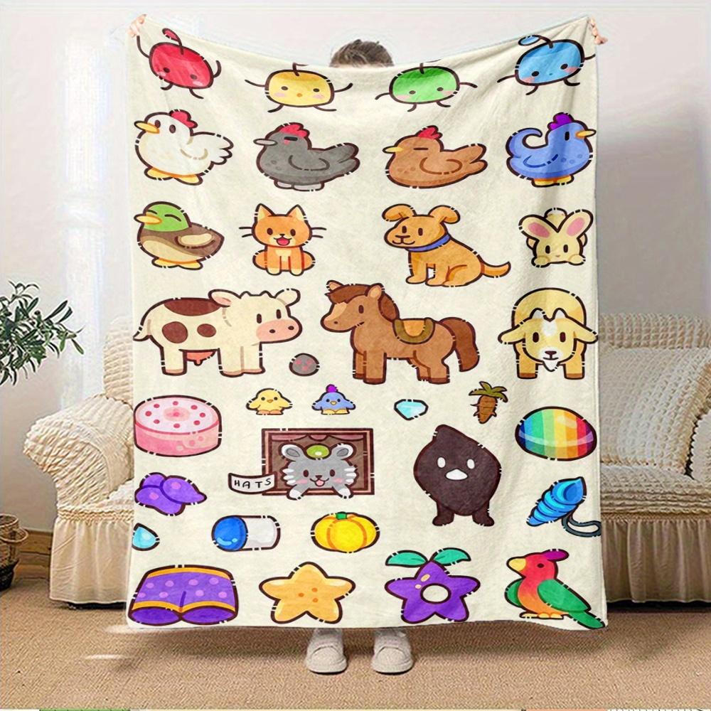 1pc Cute Animals,Kawaii Style,Cartoon IconsDigital Print Fleece Blanket - Contemporary Style, Suitable for All Seasons, Perfect for Home, Tr 150x180cm
1pc Cute Animals,Kawaii Style,Cartoon IconsDigital Print Fleece Blanket - Contemporary Style, Suitable for All Seasons, Perfect for Home, Tr 150x180cm