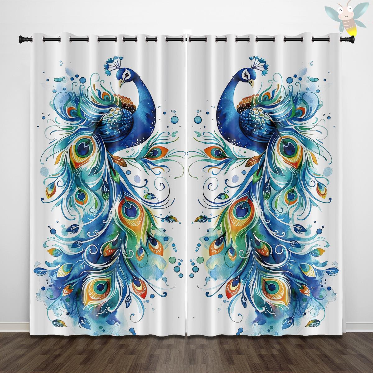 2 шторы с принтом в виде павлина, используются для украшения природного ландшафта, спальни, гостиной. 140x160cm&Grommet Top
2 шторы с принтом в виде павлина, используются для украшения природного ландшафта, спальни, гостиной. 140x160cm&Grommet Top