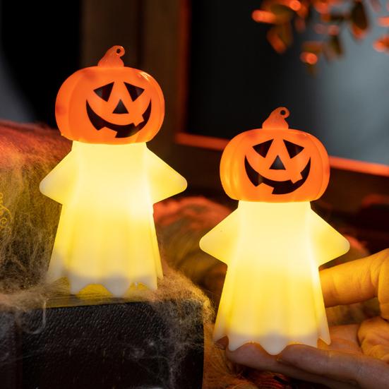 Halloween Pumpkin Ghost Night Light Battery Operated Ghost Lamp with Pumpkin Head Decorative Bedside Lamp for Home Dorm Decor 1pc
Halloween Pumpkin Ghost Night Light Battery Operated Ghost Lamp with Pumpkin Head Decorative Bedside Lamp for Home Dorm Decor 1pc