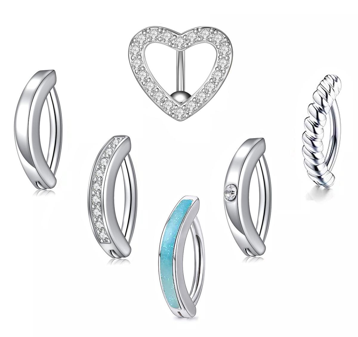 6 шт./лот обратная пряжка CZ пупок перфорация женский пупок пирсинг 14G изогнутый цветок бабочка свисающие кольца пупок наборы
6 шт./лот обратная пряжка CZ пупок перфорация женский пупок пирсинг 14G изогнутый цветок бабочка свисающие кольца пупок наборы