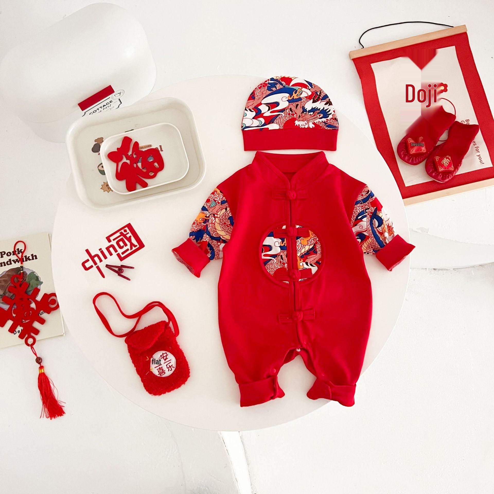 2025 Spring Festive Cotton Onesie for Baby Boys & Girls - Close-fitting Romper for First Birthday Size 80 (6-10 months, 20 lbs)
2025 Spring Festive Cotton Onesie for Baby Boys & Girls - Close-fitting Romper for First Birthday Size 80 (6-10 months, 20 lbs)