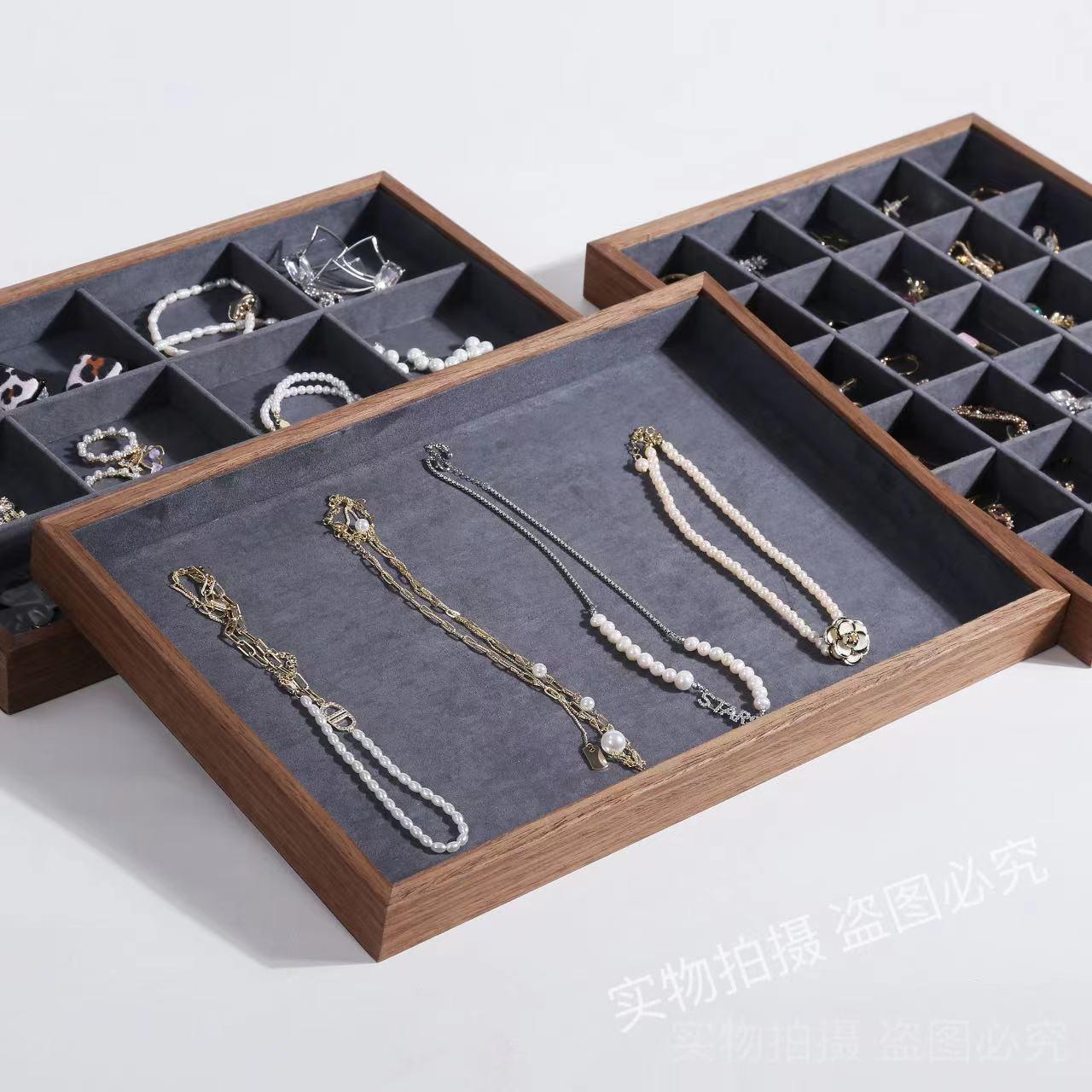 Walnut Wood Jewelry Storage Box with Ring, Earring, Necklace, and Bracelet Display
Walnut Wood Jewelry Storage Box with Ring, Earring, Necklace, and Bracelet Display