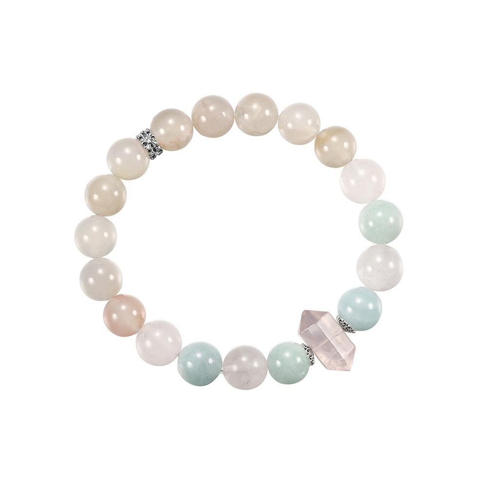EFFIE QUEEN Natural Stone Rose Quartz Bracelet with Aquamarine for Women S925 Silver Healing Crystal Protection Jewelry GMB95
EFFIE QUEEN Natural Stone Rose Quartz Bracelet with Aquamarine for Women S925 Silver Healing Crystal Protection Jewelry GMB95