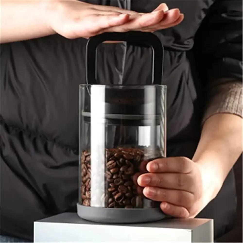 1pc Glass Clear Container Coffee Cans Vented and Vacuum Sealed Beans Fresh Keeping Tank Moisture Proof Storage
1pc Glass Clear Container Coffee Cans Vented and Vacuum Sealed Beans Fresh Keeping Tank Moisture Proof Storage