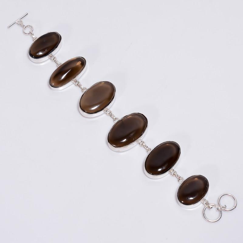 Excellent Top Grade Qualite 100% Natural Smoky Quartz Oval Shape Ethnic Style Handmade Jewelry 925 Steling Silver Bracelet 7-8 WSJ-4687 7-8 коричневий
Excellent Top Grade Qualite 100% Natural Smoky Quartz Oval Shape Ethnic Style Handmade Jewelry 925 Steling Silver Bracelet 7-8 WSJ-4687 7-8 коричневий