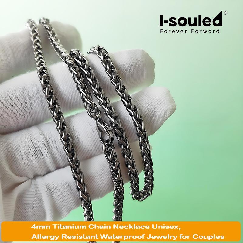Hypoallergenic Pure Titanium Necklace 4mm/7mm Waterproof Lightweight Jewelry for Men Women 70cm
Hypoallergenic Pure Titanium Necklace 4mm/7mm Waterproof Lightweight Jewelry for Men Women 70cm
