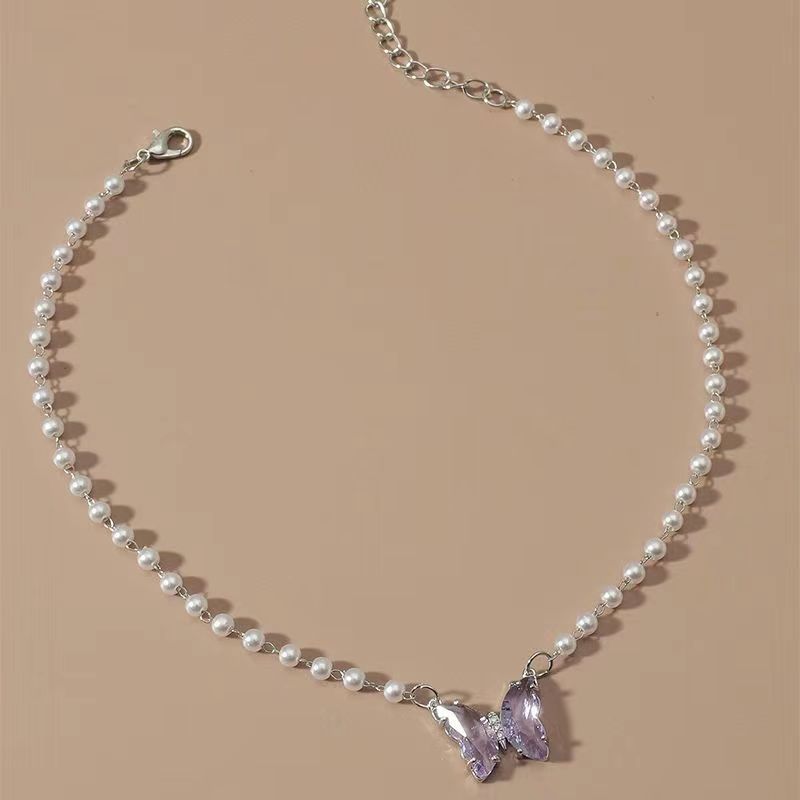 Butterfly Pearl Necklace Women S Light Luxury Versatile Temperament Sweet Niche Design Sense Collarbone Chain
Butterfly Pearl Necklace Women S Light Luxury Versatile Temperament Sweet Niche Design Sense Collarbone Chain