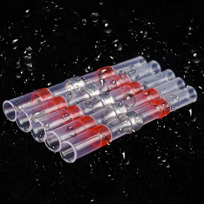 100pcs Heat Shrink Wire Connectors Red Heat Shrink AWG 22 To 18 Butt Electrical Connectors Tinned Solder Sealed Terminals
100pcs Heat Shrink Wire Connectors Red Heat Shrink AWG 22 To 18 Butt Electrical Connectors Tinned Solder Sealed Terminals