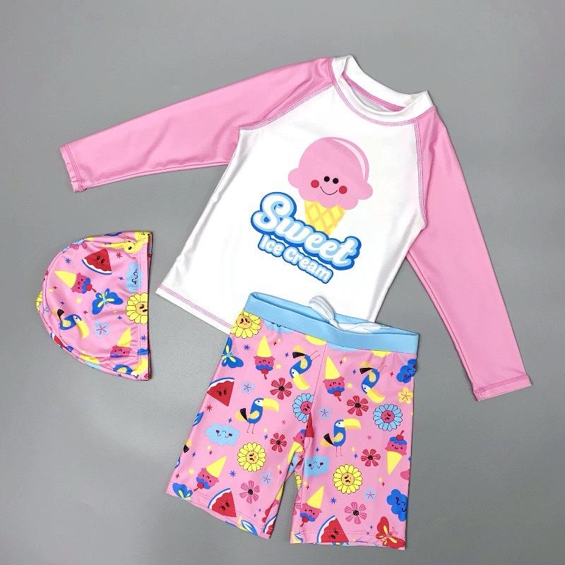 Girls Pink Long Sleeve Quick-Dry Two-Piece Swimsuit Set Size 120 (Height 110cm, Up to 37 lbs)
Girls Pink Long Sleeve Quick-Dry Two-Piece Swimsuit Set Size 120 (Height 110cm, Up to 37 lbs)