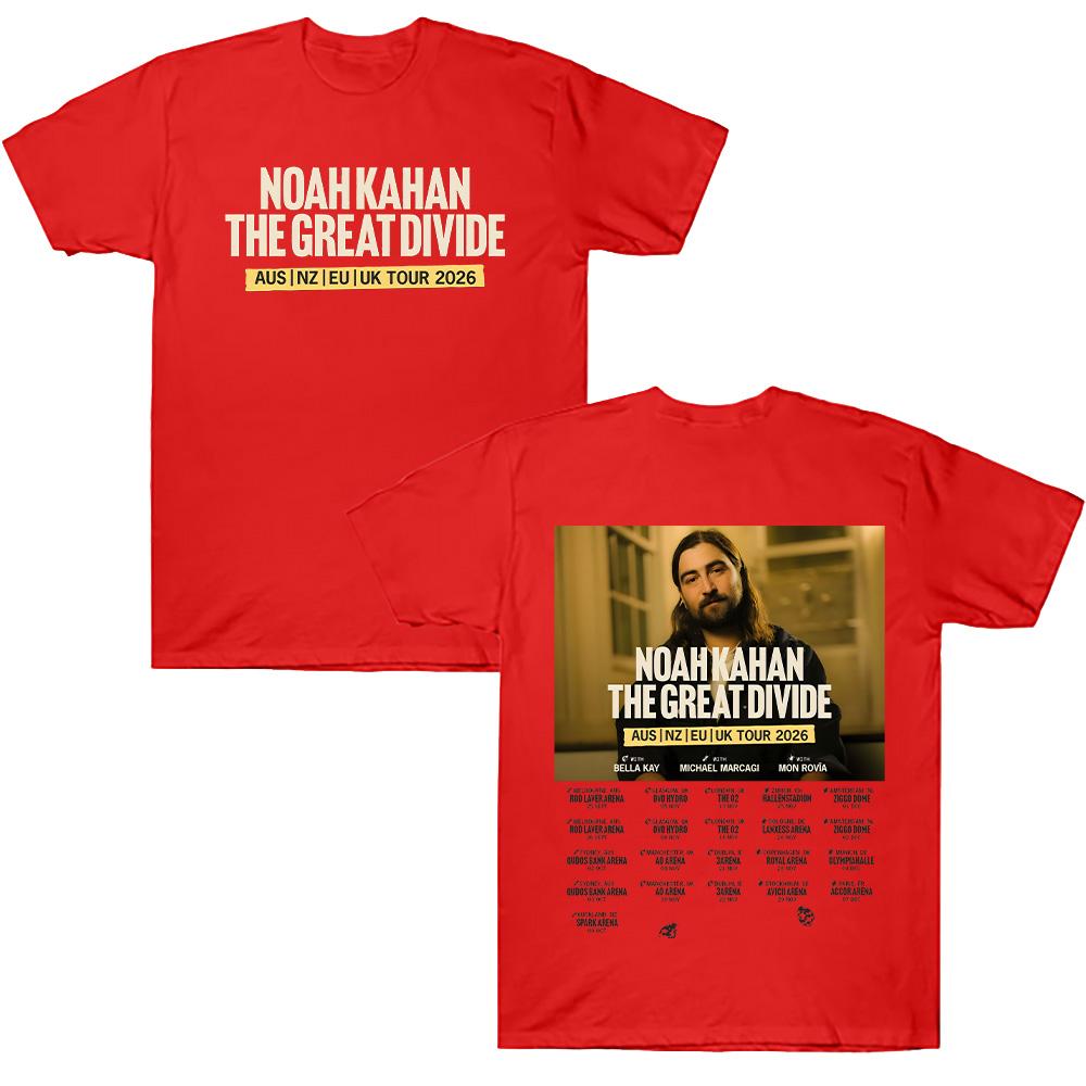 Noah Kahan The Great Divide TOUR 2026 T Shirts Women Men Pure Cotton Casual T-Shirts Crewneck Tee Shirt Short Sleeve Summer Tees XS красный
Noah Kahan The Great Divide TOUR 2026 T Shirts Women Men Pure Cotton Casual T-Shirts Crewneck Tee Shirt Short Sleeve Summer Tees XS красный