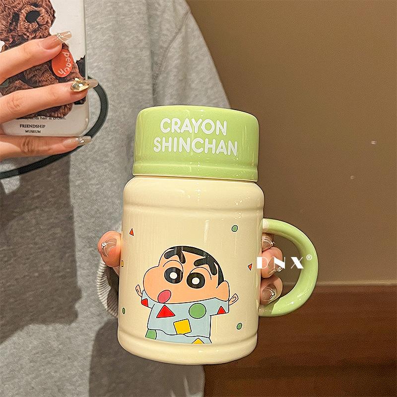 Crayon small new high value ceramic mug large capacity office water mug with lid for children creative birthday gifts 470ml зелений
Crayon small new high value ceramic mug large capacity office water mug with lid for children creative birthday gifts 470ml зелений