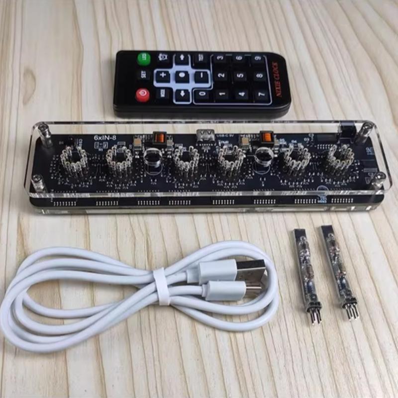 6-Bit IN-8 Glow Tube Clock Base IN8 Nixie Tube Watch Accessories Electron Table Clocks Maintenance LED Watch Motherboard
6-Bit IN-8 Glow Tube Clock Base IN8 Nixie Tube Watch Accessories Electron Table Clocks Maintenance LED Watch Motherboard
