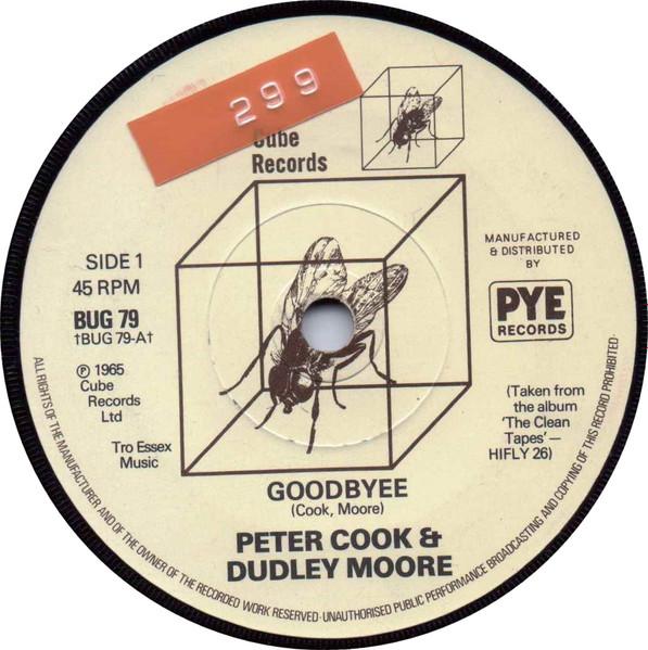 Пластинка 7 дюймов PETER COOK DUDLEY MOORE Goodbyee BUG79 Cube Records 1978 Великобритания Поп Б/у
Пластинка 7 дюймов PETER COOK DUDLEY MOORE Goodbyee BUG79 Cube Records 1978 Великобритания Поп Б/у