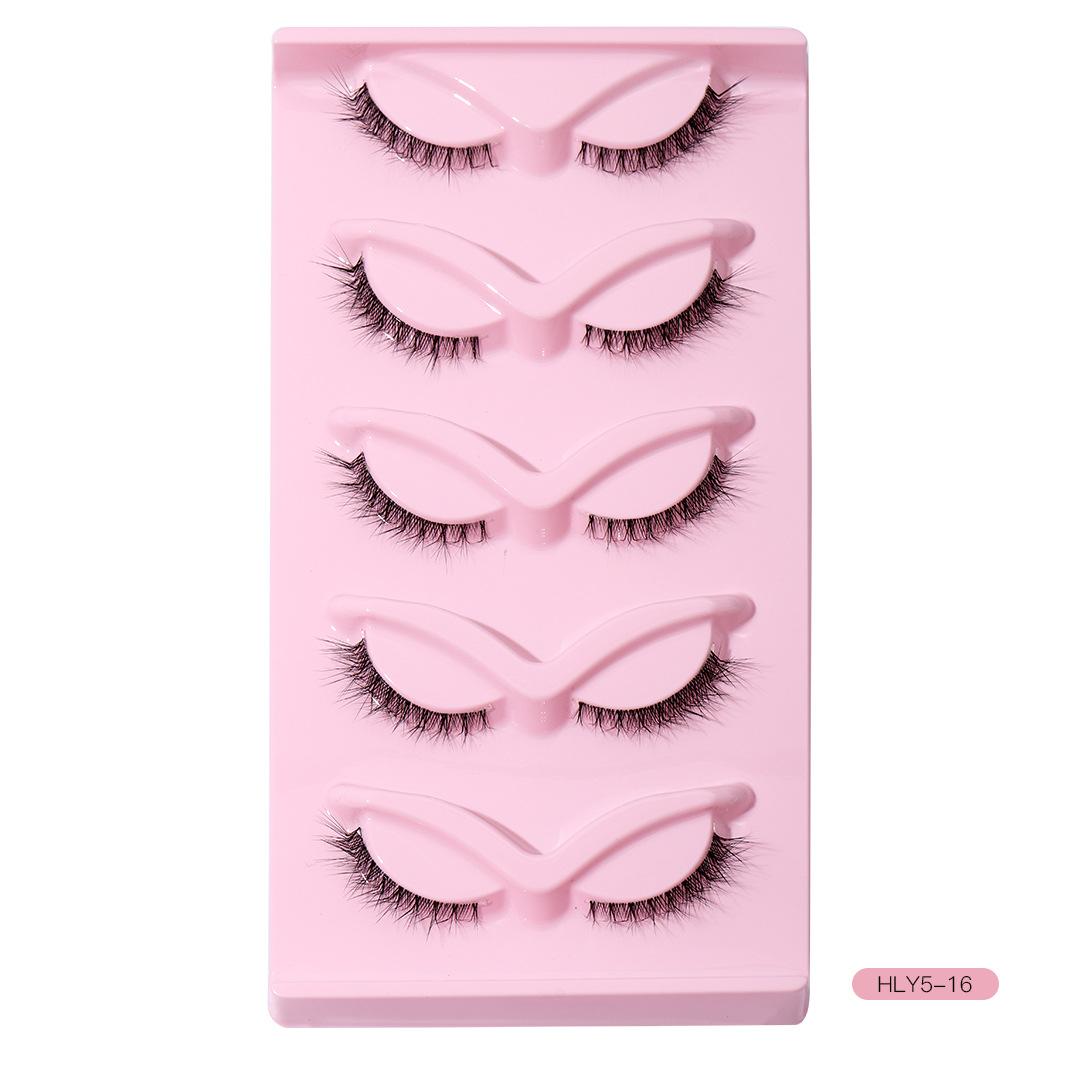 L-Shaped Transparent Stem False Eyelashes Daily Makeup Eyelashes Enlarged Eyes 5 Pairs Short Cat Eye Slightly Warped
L-Shaped Transparent Stem False Eyelashes Daily Makeup Eyelashes Enlarged Eyes 5 Pairs Short Cat Eye Slightly Warped