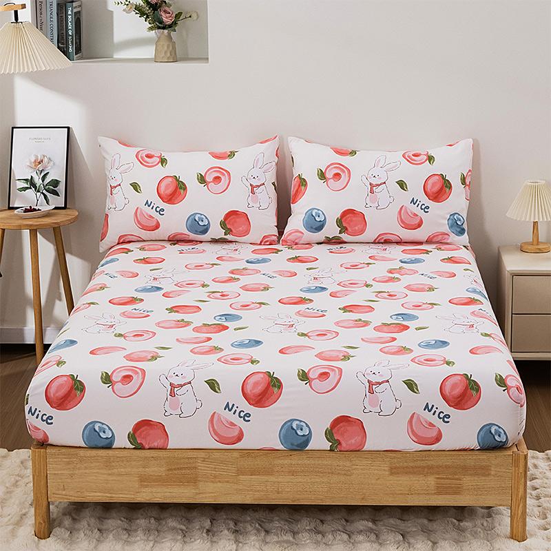 3Pc Peach Rabbit Bed Sheet 1Fitted Sheet 2Pillowcases Cartoon Bed Sheet 100%Polyester Queen/King Size Mattress Protective Cover 99x190CM 3PC
3Pc Peach Rabbit Bed Sheet 1Fitted Sheet 2Pillowcases Cartoon Bed Sheet 100%Polyester Queen/King Size Mattress Protective Cover 99x190CM 3PC