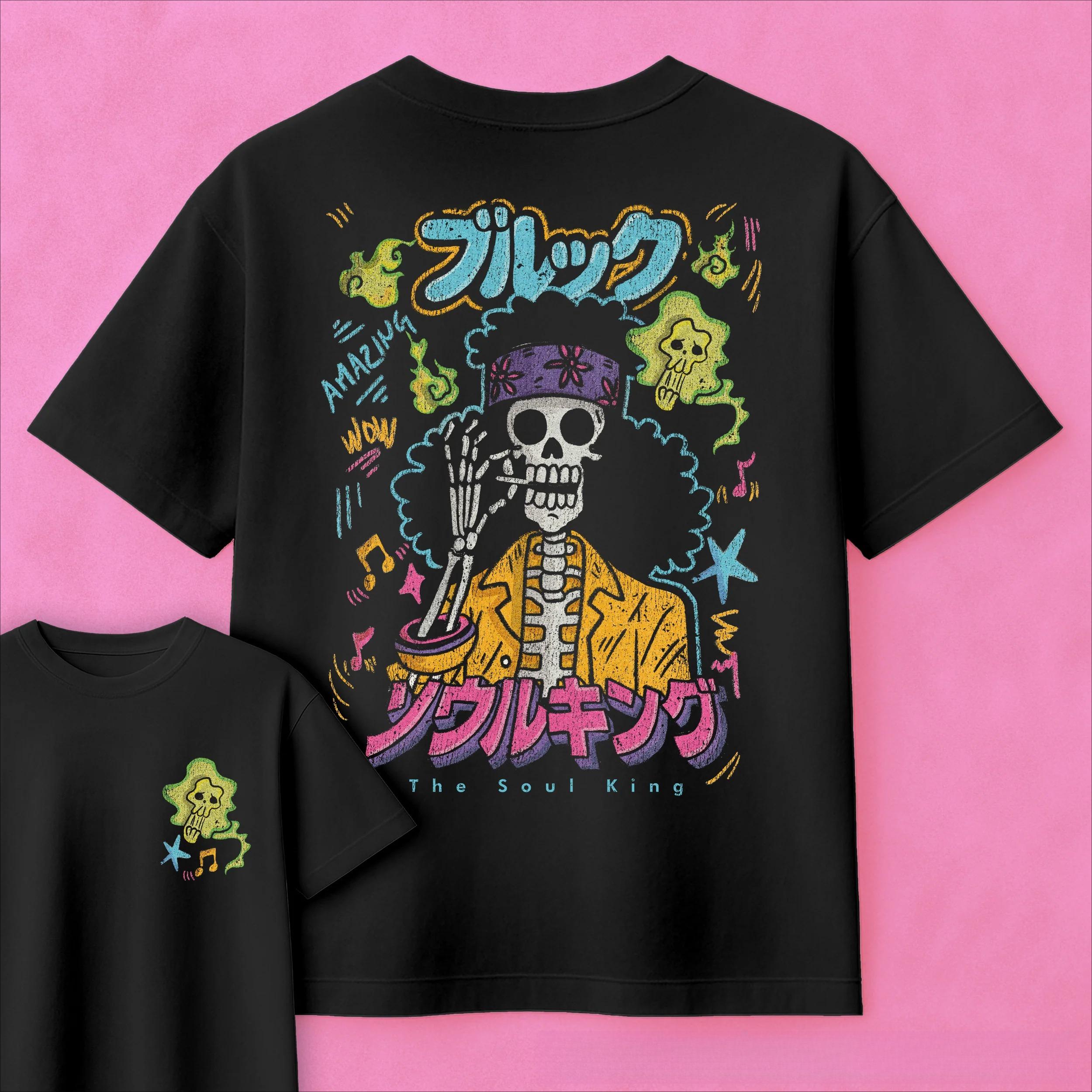 2026 Summer One Piece Anime Brook The Soul King Printed Loose Shortsleeved Pure Cotton Childrens Tshirt Tide Unisex Casual S
2026 Summer One Piece Anime Brook The Soul King Printed Loose Shortsleeved Pure Cotton Childrens Tshirt Tide Unisex Casual S